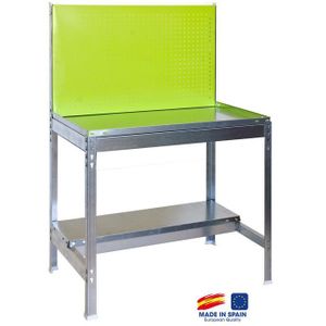 TABLE DE REMPOTAGE Etagère de rangement - SIMON RACK - BT2 Garden - Vert/Galva - Charge 600/250 Kg