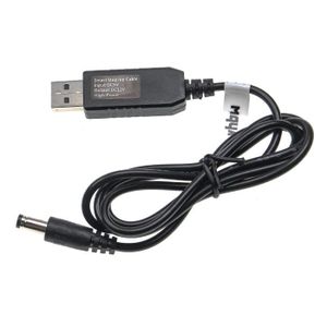 CÂBLE INFORMATIQUE vhbw Câble de charge USB vers fiche DC creuse 5,5 