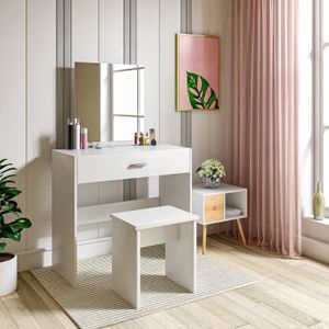 Meuble coiffeuse enfant avec miroir et tabouret fille Blanche rose Fantasy  Fields W-5700AR - Cdiscount Maison