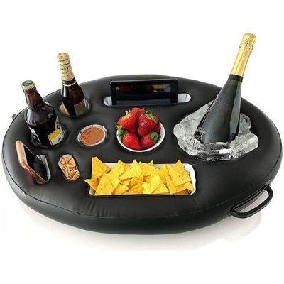 JOYFY Bouée gonflable géante en forme de tranche de pizza, jouet de piscine amusant pour enfants, extra large avec porte-gobelets JOYFY Bouée gonflable géante en forme de tranche de pizza, jouet de piscine amusant pour enfants, extra large avec porte-gobelets