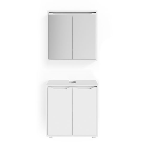 🚿 Meuble Sous-vasque Vicco Ruben Blanc Mat 60cm - Neuf En Boîte