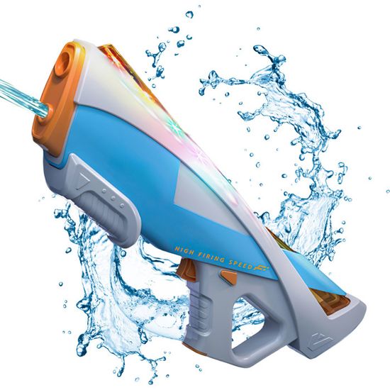 Pistolet à Eau Électrique Puissant – Automatique Avec LED, Lunettes Incluses – Portée 8-10 M – Batterie Rechargeable
