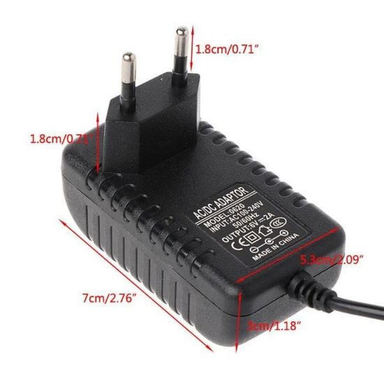 Transformateur 220v 12v Adaptateur 12v Top Chargeur * Adaptateur Secteur Alimentation Chargeur 12V Pour Lecteur DVD Portable Bush DVD1205B CGSW-1201500 Chargeur Aspirateur Transfo 12v 220v