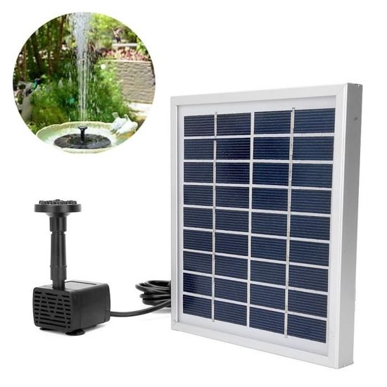 9V 2.0W Kit de pompe de fontaine solaire pour Paysage extérieur Décoration de jardin-SPR
