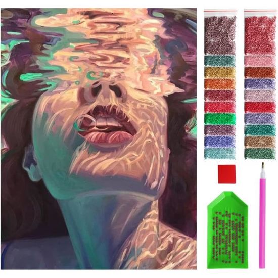 5D Diamond Painting Scène Aurora Peinture Diamant Painting Diy Loisirs