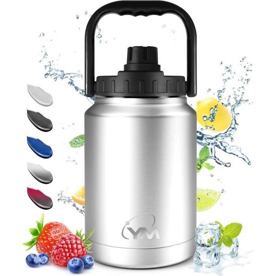 Otto Koning Mug Isotherme avec Paille et Poignée 1,2L (40oz) – Gourde Acier Inoxydable Double Paroi – Garde Froid 16h / Chaud 12h – Tasse Voyage Voiture & Bureau Sans BPA, Étanche Otto Koning Mug Isotherme avec Paille et Poignée 1,2L (40oz) – Gourde Acier Inoxydable Double Paroi – Garde Froid 16h / Chaud 12h – Tasse Voyage Voiture & Bureau Sans BPA, Étanche