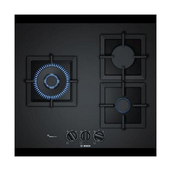 Plaque au gaz BOSCH PPC6A6B20 60 cm 60 cm Noir (3 Feux à gaz