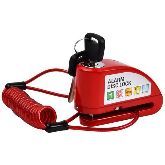 Antivol Bloque Disque Moto Alarme, Antivol Bloque Disc pour Moto avec Alarme, Alarme De Disque De Frein Antivol pour Moto, Bloc Frein Roue Universel pour Moto Scooter Velo Trottinette Electrique Antivol Bloque Disque Moto Alarme, Antivol Bloque Disc pour Moto avec Alarme, Alarme De Disque De Frein Antivol pour Moto, Bloc Frein Roue Universel pour Moto Scooter Velo Trottinette Electrique