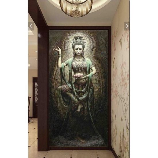 Jantabo 5D Diamond Painting Strass Complet Bouddha, Broderie