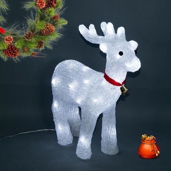 Renne lumineux décoration de Noël acrylique - Cdiscount Jeux - Jouets