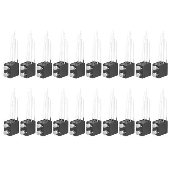 50 Supports LED En Nylon - Pour Diode 3mm/5mm/8mm - Montage Sur Cartes Électroniques