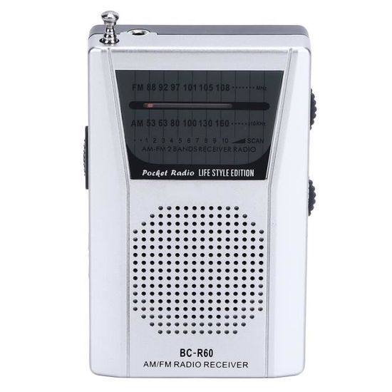 Mini radio AM FM Operación manual Ajuste fácil Función de memoria Mini radio AM FM Operación manual Ajuste fácil Función de memoria