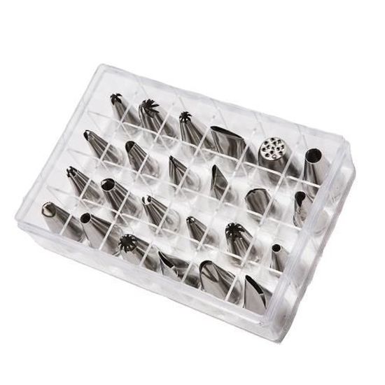 Poche Pâtissière Flexible Ibili Avec 6 Douilles - Longueur 35 Cm, Lavable Au Lave-vaisselle - Pour Décorations Gâteaux Et Desserts