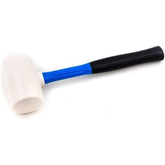 Maillet Avec Tête En Caoutchouc 65 Mm - Poignée En Bois, Multi-usage Pour Bricolage - 3