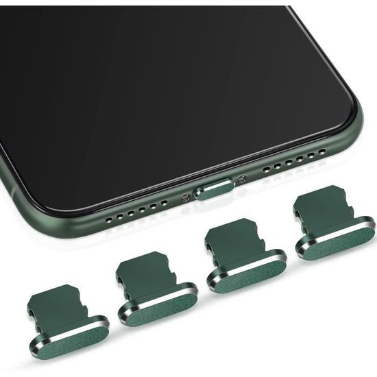 Kit Anti-Poussière Senbos Pour IPhone - 21 Autocollants Haut-Parleur + Bouchon USB-C, Compatible IPhone 12-15 Pro Max