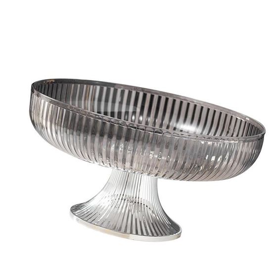 Bol Décoratif En Zinc Motif Paon - Pour Fruits, Snacks, Déco Salon, Chambre, Pique-nique