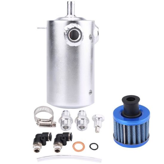 Réservoir De Récupération D'huile (catch Tank) 10 Mm Noir - Marque SEBON - Neuf - Pour Tuning