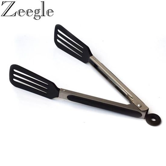 Pince à Salade En Acier Inoxydable - Pince De Service Ergonomique Antidérapante, Idéale Barbecue, Cuisine Et Pique-Nique