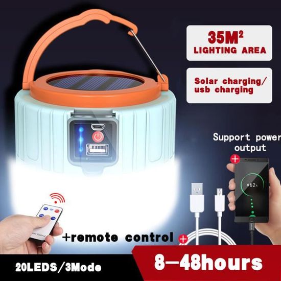 BALISE SOLAIRE,Package CAmpoule Solaire Led 100w À Faible