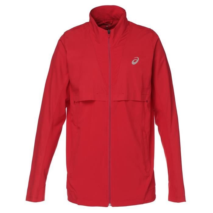 veste asics fille rouge