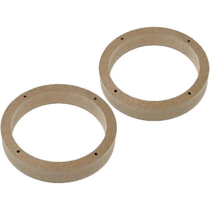 2 Entretoises Haut-Parleur Bois MDF 165mm - impregnees / vernies - Leon Toledo Fabia Bora Golf Passat Polo