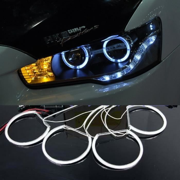 ANGRONG BMW E36 E39 E46 HALO ANNEAU CCFL ANGEL EYES KIT D'OEIL PROJECTEUR TYPE 7000K LAMPE BLANCHE
