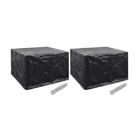 XNA Lot de 2 PACK Housse Salon de Jardin Polyéthylène 135 x 135 x 90 cm Housse de Protection Salon de Jardin Housse Table Jardin