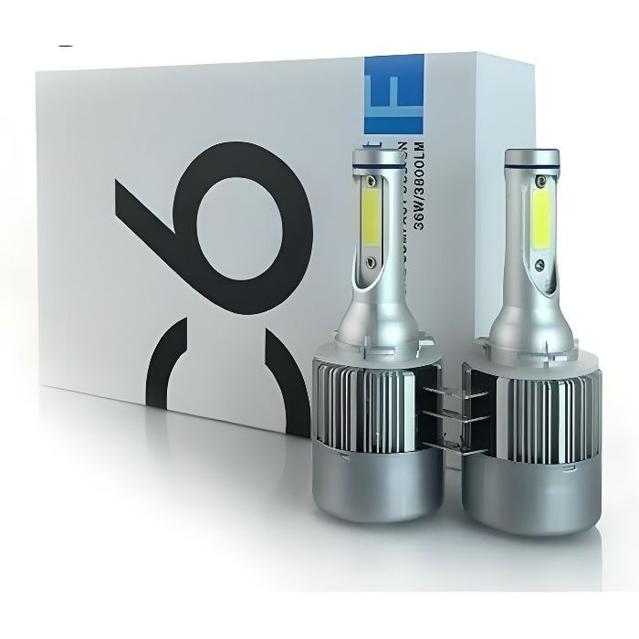 Kit Ampoule H15 LED Blanc Xenon 72W 6000K Feux route Diurne DRL Antibrouillard