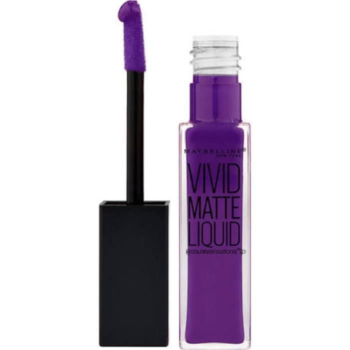 43 Vivid Violet - Rouge à lèvre Vivid Matte Liquid Gemey Maybelline