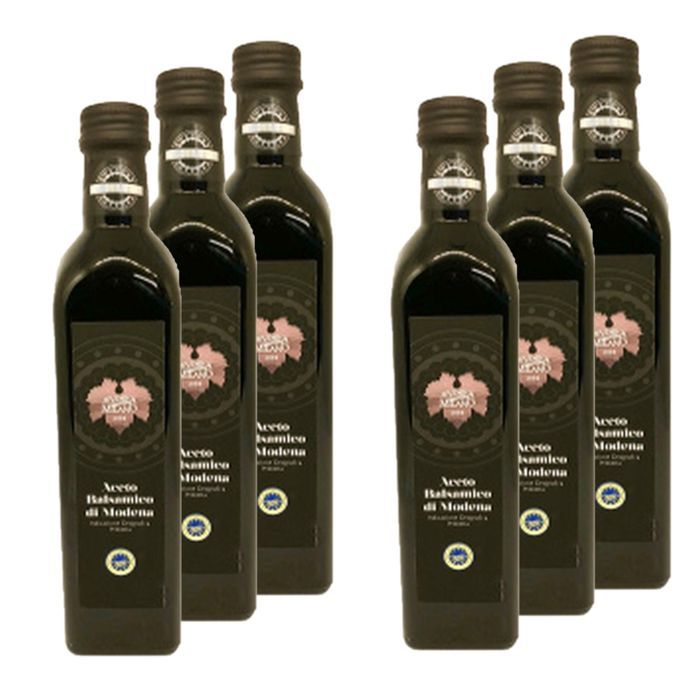 Lot 6x Vinaigre balsamique - Aceto balsamico IGP - Modène - bouteille 500ml
