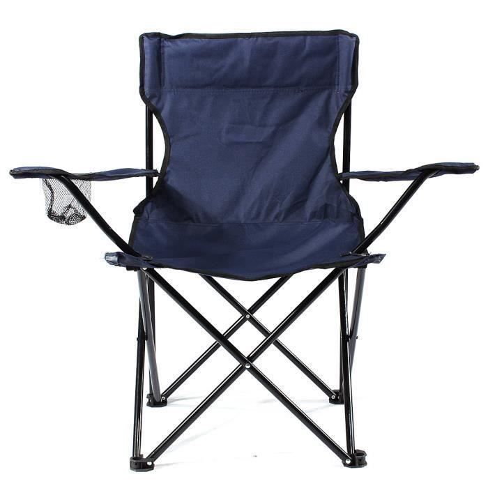 Chaise de camping pliable fauteuil de plage extérieur KING DO WAY Cyan At55195