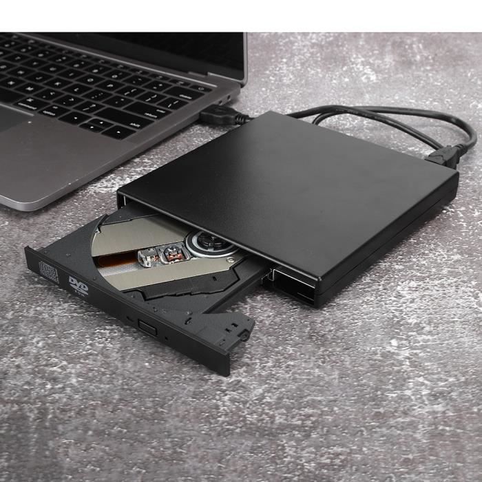 Graveur DVD USB Lecteur Optique Externe Accessoire d'Ordinateur Portable de Bureau pour Windows XP/8/Vista