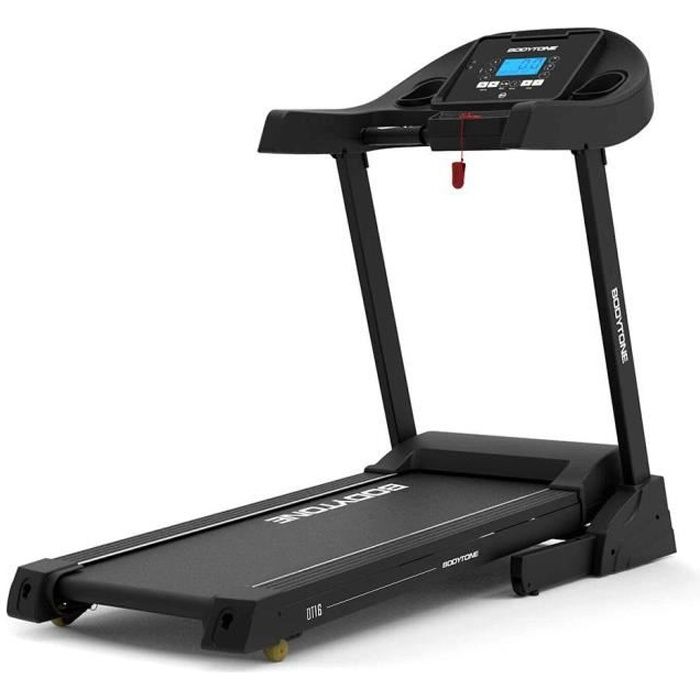BODYTONE -DT16+ - Tapis de course16Km/h – CONNECTÉ Kinomap, Zwift, Mybodytone – Pliable – 12 programmes