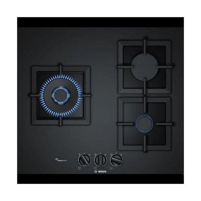 Plaque au gaz BOSCH PPC6A6B20 60 cm 60 cm Noir (3 Feux à gaz)