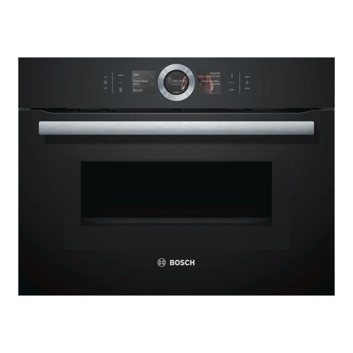 Bosch Serie 8 CMG676BB1 Four combiné intégrable niche largeur : 56 cm profondeur : 55 cm hauteur : 45 cm avec système…