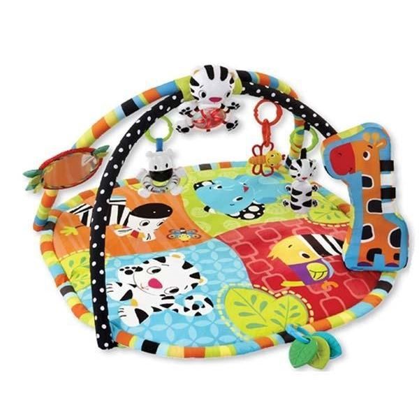 BRIGHT STARTS Tapis d'éveil Spots & Stripes Safari - Multicolore