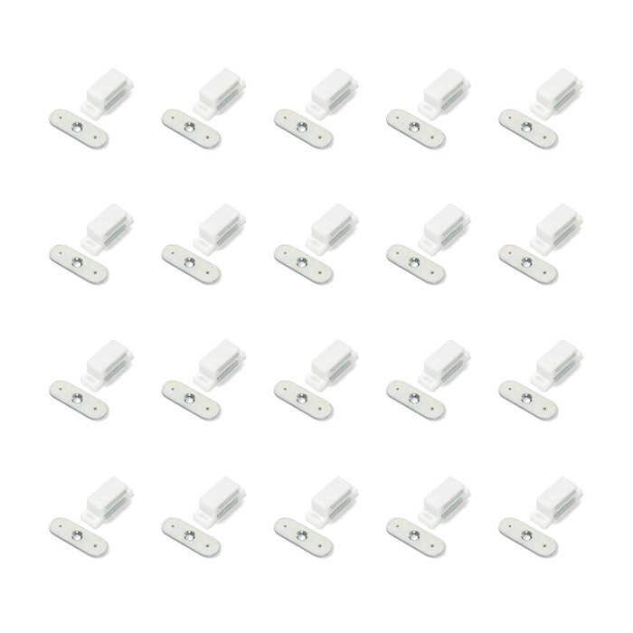 Lot de 20 fermetures magnétiques pour portes - 1275315 - Emuca