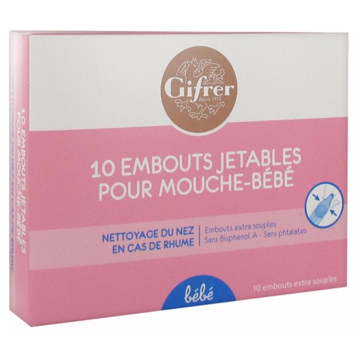 Gifrer Embouts Jetables pour Mouche Bébé par aspiration Physiologica