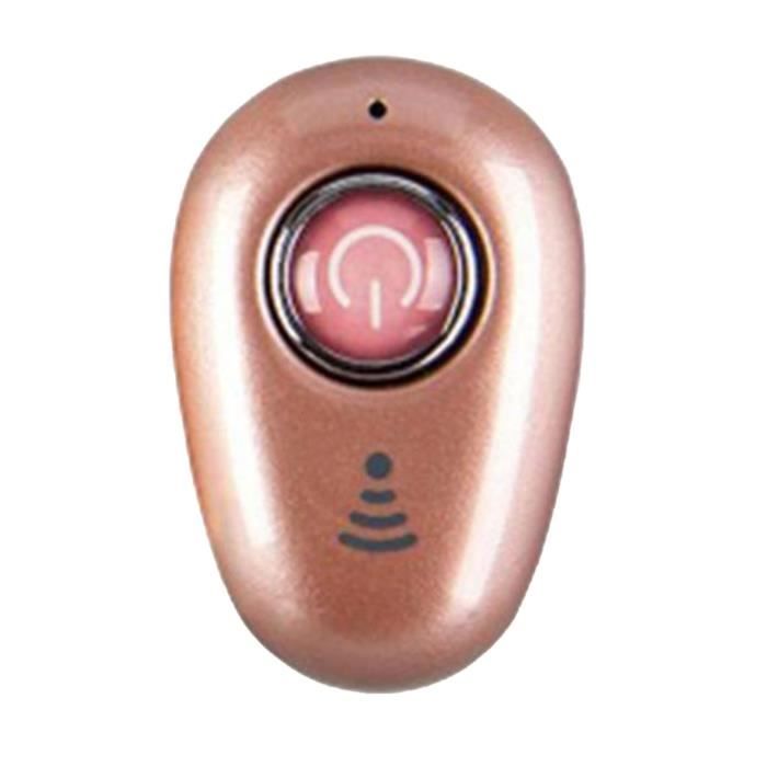 S560 Mini Oreillette Bluetooth Invisible, Ecouteur Bluetooth 110H en Veille, Oreillette Bluetooth avec Micro Intégré Mains Or rose