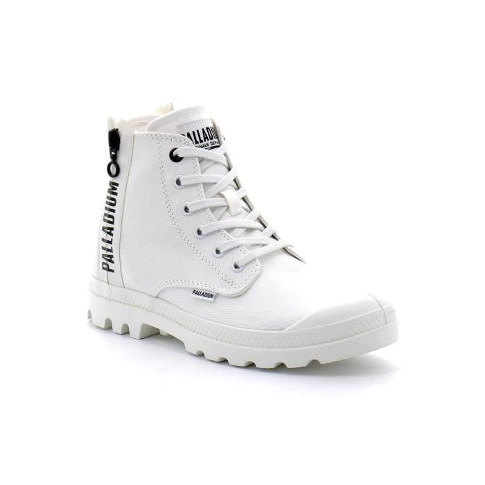 pampa 2 back zip canvas Blanc