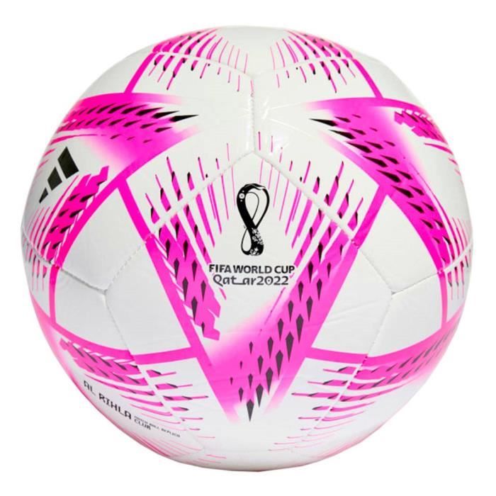Balon ADIDAS AL Rihla Club Fifa World Cup 2022 Noir-Blanc-Rose