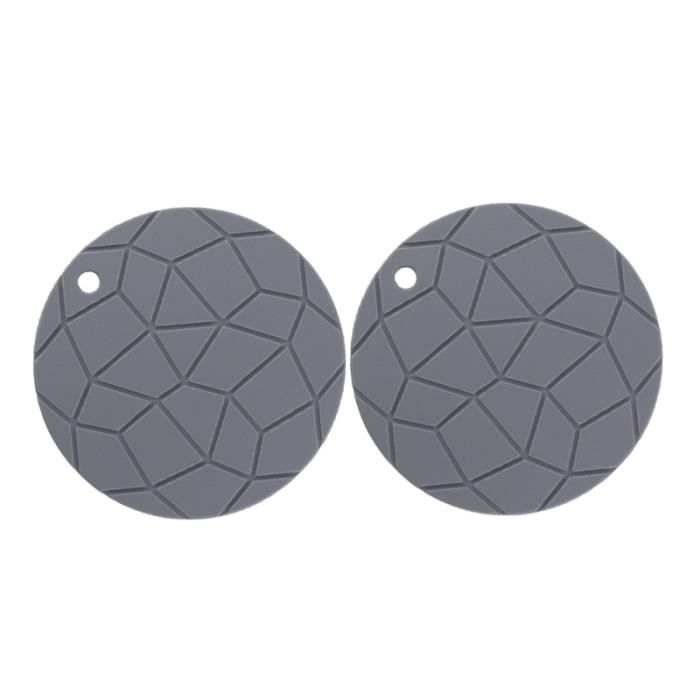 Napperon en silicone isolation thermique épaissir tapis de bol antidérapant rond pour restaurant de ASSIETTE - PLATEAU REPAS