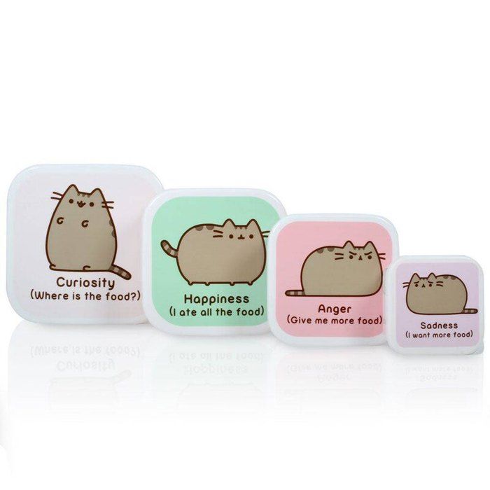Pusheen - Ensemble de Petites Boîtes à Déjeuner - Snack Boxes Portables