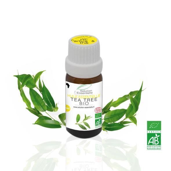 Huile Essentielle BIO d'arbre à thé 10 ml. Huile chémotypée ABLabel, Ecocert Bio 100 % Pure et Naturelle ENTREPRISE FRANCAISE