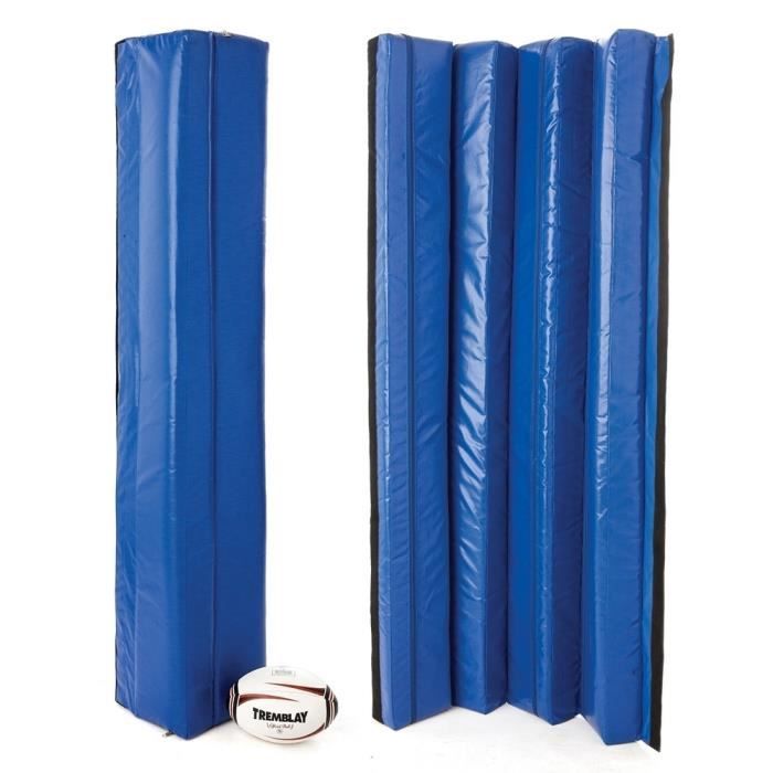 Protection de poteau de rugby - Hauteur : 2 m.Taille extérieure : 30 x 30 cm