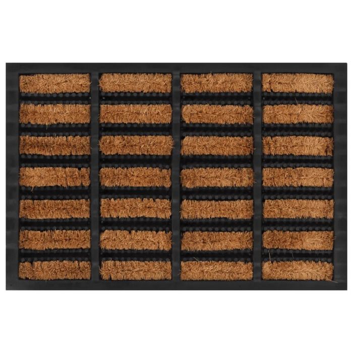 Paillasson - vidaXL - Rectangulaire - Caoutchouc et fibre de coco - 45x75 cm - Antidérapant