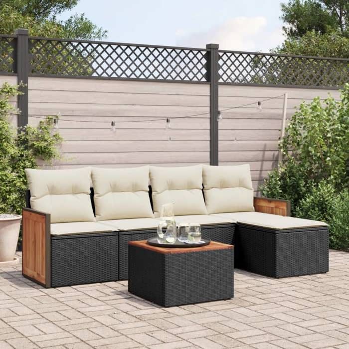VIDAXL Salon de jardin 6pcs