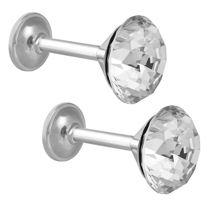 Embrasses de rideaux - CUNEARY - Lot de 2 - Argent - Crochets muraux - Intérieur