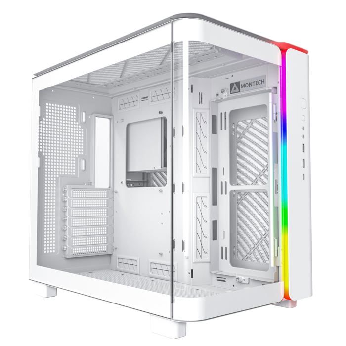Boîtier dordinateur – Montech – KING 95 – Blanc – USB 3.2 Gen 1 – Verre trempé – ATX