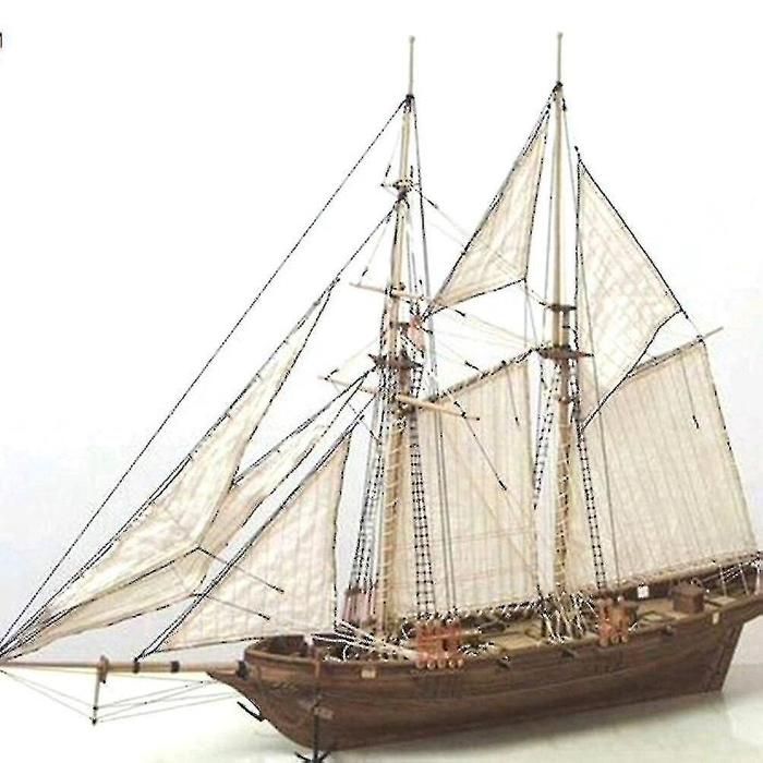 1 ensemble de kits de construction à assembler modèle de bateau voilier en bois jouets modèle de voile kit en bois assemblé